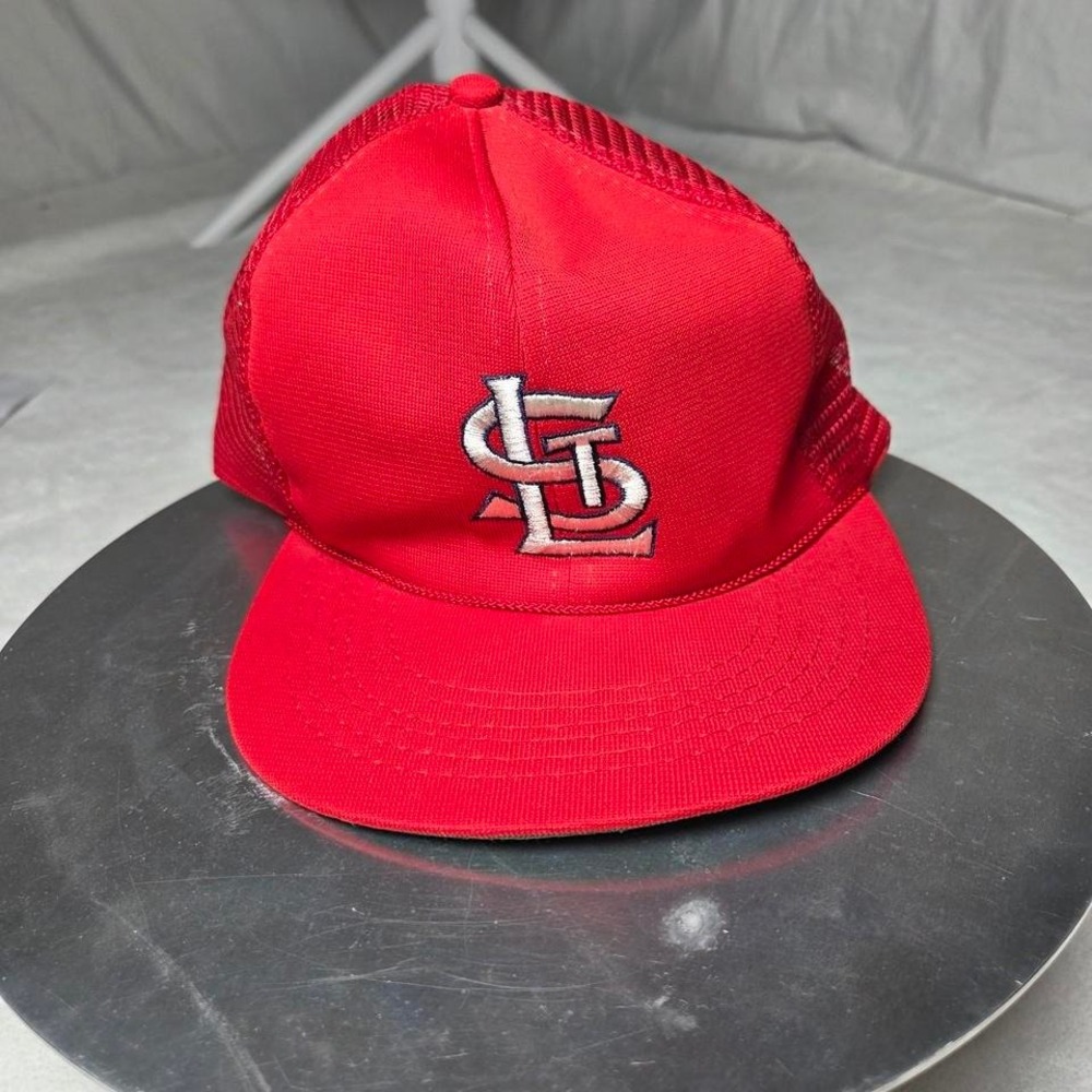 St. Louis‎ Cardinals Vintage Snapback Trucker Hat MLB Amoco oil promotion NWT